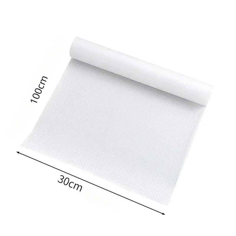 EVA Cabinet Mat Cabinet Liner Reusable Drawer Liners Non-slip Refrigerator Mat Fridge Waterproof Moisture-proof Drawer Mat
