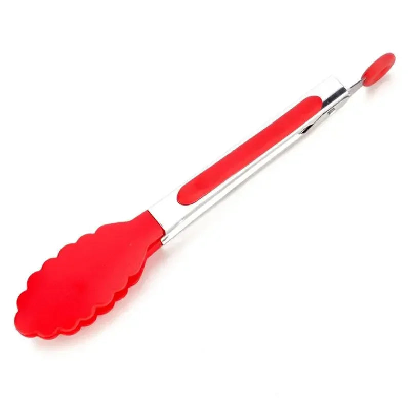 Food Tong Stainless Steel Kitchen Tongs Silicone Nylon Non-Slip Cooking Clip Clamp BBQ Salad Tools Grill Kitchen Accessories
