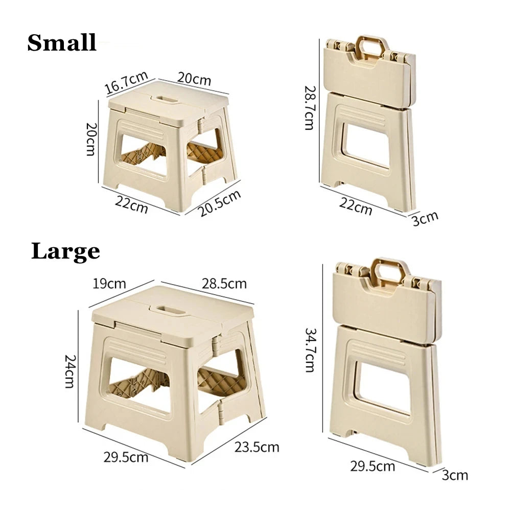 Plastic Folding Stool, Portable Foldable Stool, Ultra-light Fishing Chair, Outdoor Folding Camping Stool, Portable Beach Chair