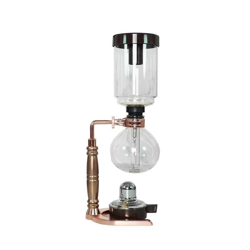 Technica 5 TCA-3 Glass Siphon Coffee Maker 3 Cup Professional Brewing System Stylish and Durable for Home or Office Use