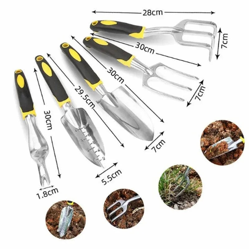 Gardening Pruning Shears Tools Set Rake Shovel Household Plant Tools Multifunctional Gardening for Loosening Soil and Transplant