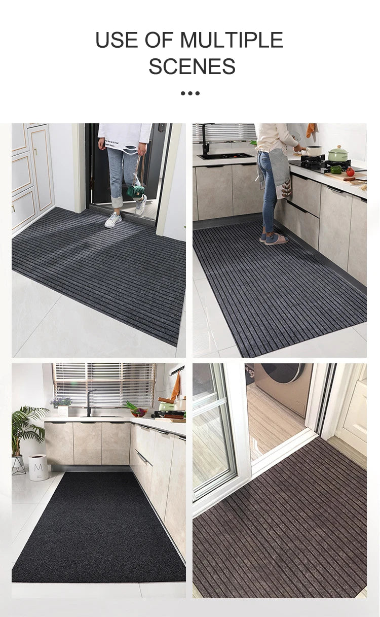 Anti Slip Kitchen Mat Floor Carpet Full Coverage DIY Absorb Oil Kitchen Doormat Long Hallway Runner Rug Entrance Easy To Clean