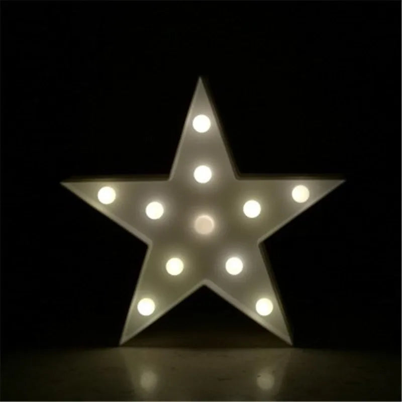 Rainbow Star Cloud Moon LED Night Light Battery Powered Wall Hanging Lamps Warm White Marquee Sign for Bedroom Nursery Decor