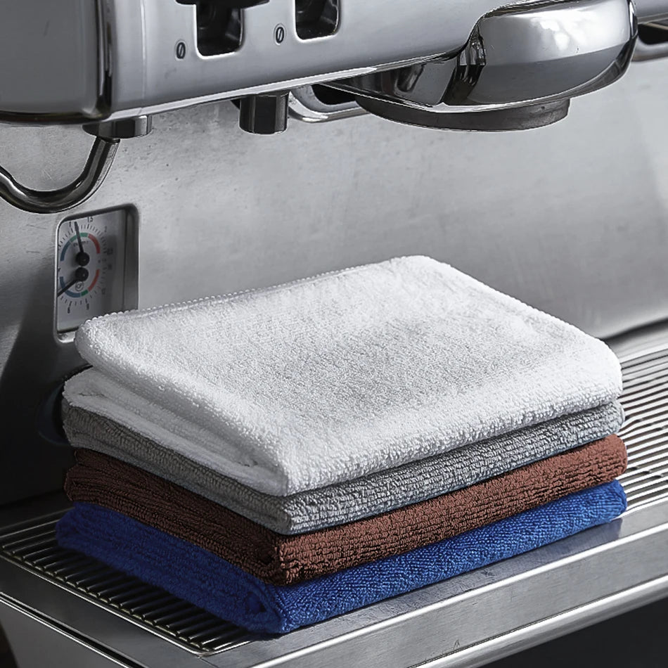 5Pcs Super Absorbent Towel Barista Towel Rag Bar Coffee Machine Cleaning Cloth Tableware Household Cleaning Towel Kichen Tools