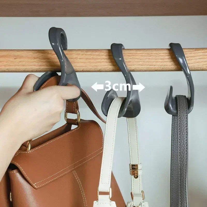 5pcs bag hanger hook Handbag hat scarf storage rack wardrobe backpack hook Handbag Holder Storage Rack