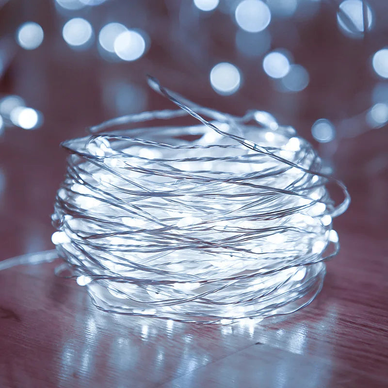 Led Fairy Lights Copper Wire String 1/2/5/10M Holiday Outdoor Lamp Garland For Christmas Tree Wedding Party Decoration