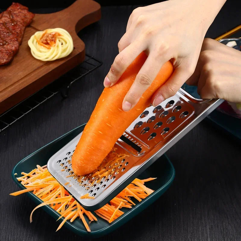 3 In 1 Multifunctional Grater Stainless Steel Vegetables Potato Cucumber Shredders Slicers Fruit Peeler Innovation Kitchen Tools