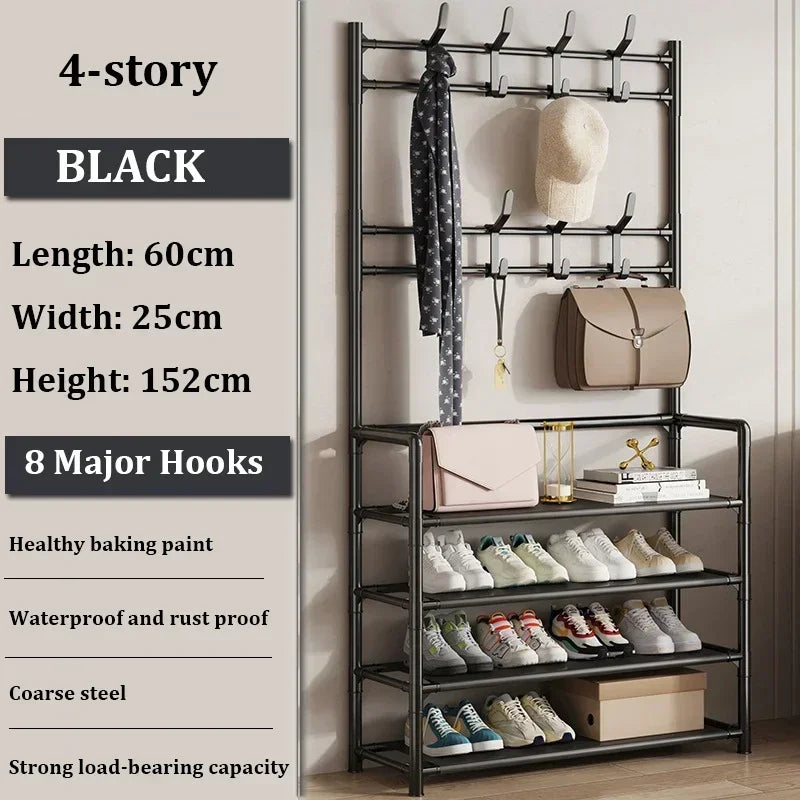 Multi-ayer Shoe Rack DIY Organizer Clothes Storage Organizer Clothes Hat Hangers Shoe Rack Living Room Bedroom Storage Shelf