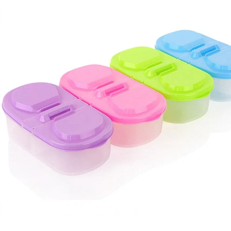 Double-layer Multifunctional pantry refrigerator Mini Fruit storage box Easy To Carry At Home And Travel Kitchen Accessories