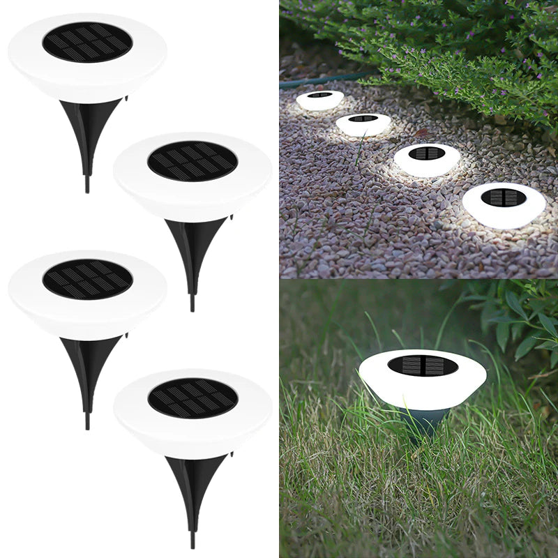 Solar Ground Lights, 14LEDs Waterproof Outdoor Landscape Lighting, LED Lawn Lamp, for Garden Pathway Yard Deck Christmas Decor