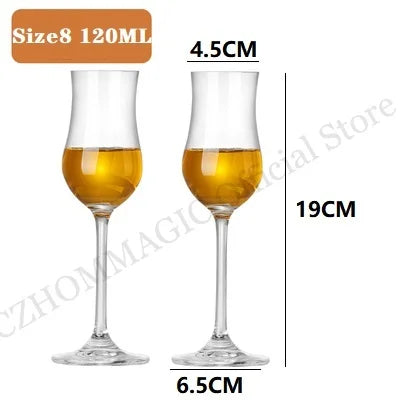 2PCS Whisky Copita Nosing Glass Britain Professional Bartender Tasting Home Bar Chivas Brandy Whiskey Crystal Goblet Wine Glass