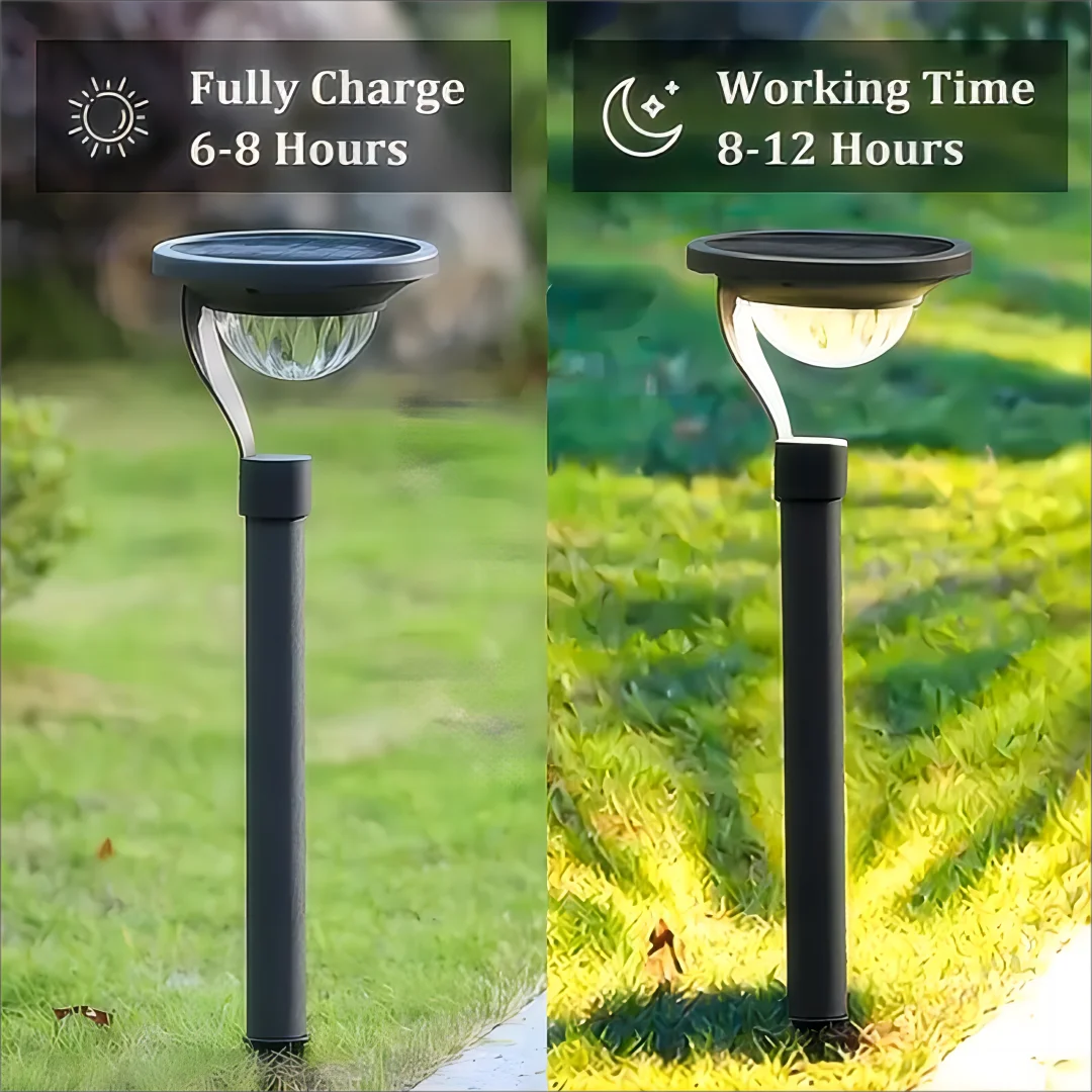 1pc Solar Energy Saving Lamp Super Bright Solar Lawn Lamp Waterproof Household Garden Villa Courtyard LED Solar Lamp