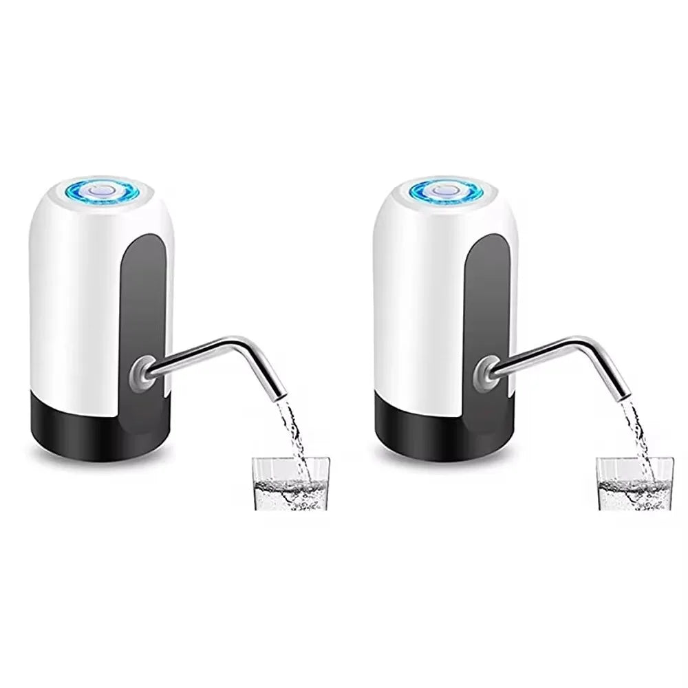 1pcWhite/Black Water Bottle Pump USB Charging Auto Switch Drinking Dispenser Charging One Click Auto Switch Drink Pump Dispenser