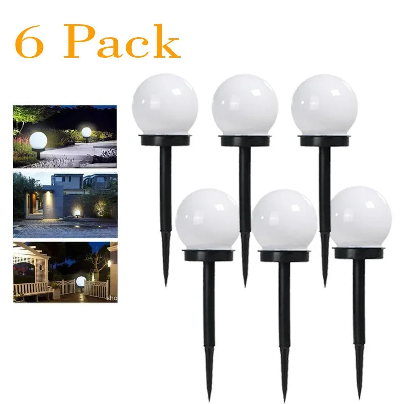 1/3/6/9PC Solar Powered LED Bulb Lamp Energy Light Waterproof Outdoor Garden Light Street Solar Panel Ball Lights Lawn Yard Lamp