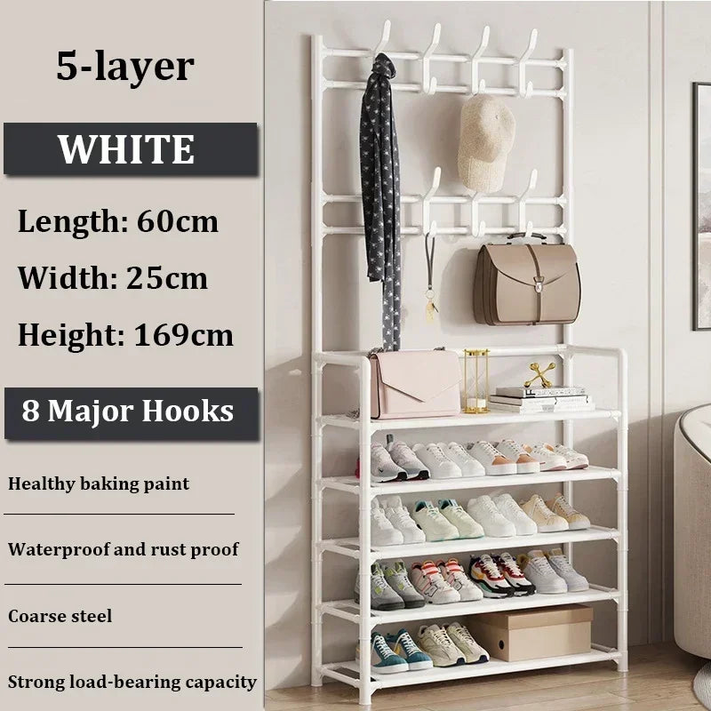 Multi-ayer Shoe Rack DIY Organizer Clothes Storage Organizer Clothes Hat Hangers Shoe Rack Living Room Bedroom Storage Shelf