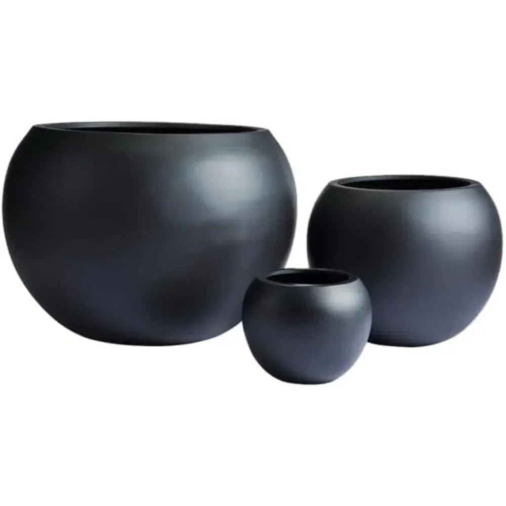 Planters, 1-Piece Fiberstones Planter for Indoor/Outdoor, 10