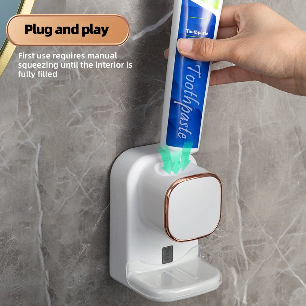 3 Mode Smart Toothpaste Dispenser Automatic Sensor Electric Wall Mounted Tooth Paste Squeezer USB Removable Bathroom Accessories