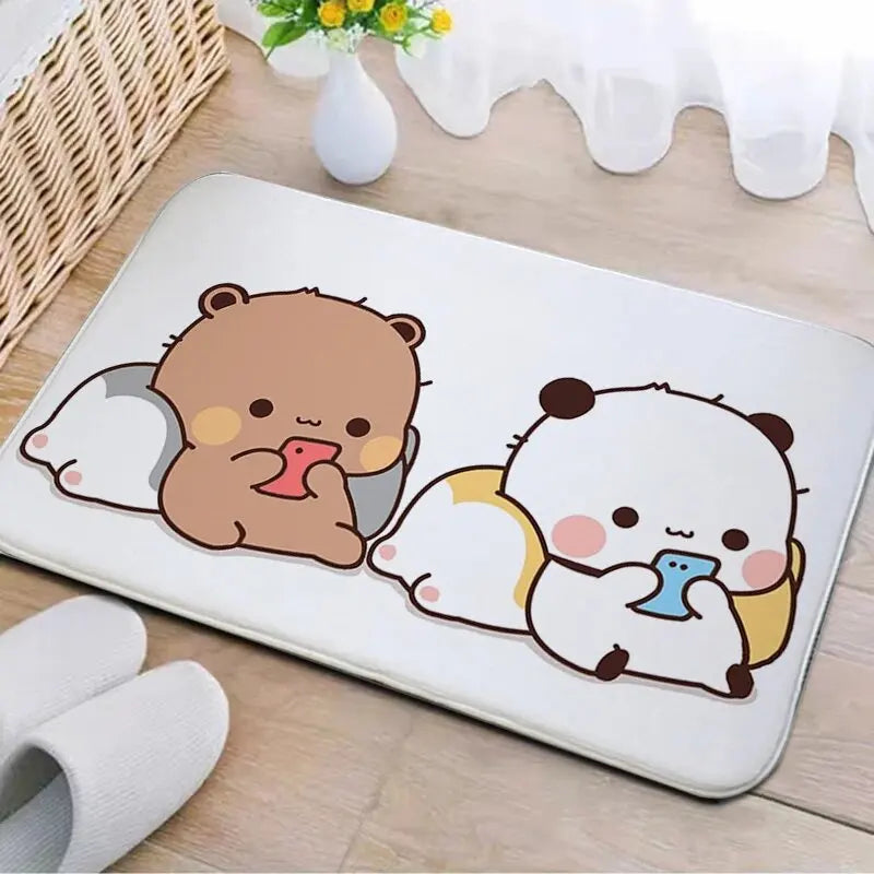 Entrance Mat Bubu and Dudu Kitchen Carpet Hallway Living Room Doormat Entrance Door Mats Decor Aesthetic Bathroom Bedroom Rug