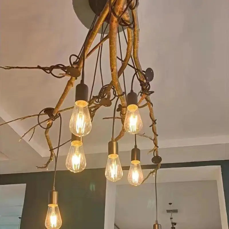 Spider Chandelier E27 LED Pendant Lights Retro Vintage Bar Restaurant Dining Room Lighting Fixture