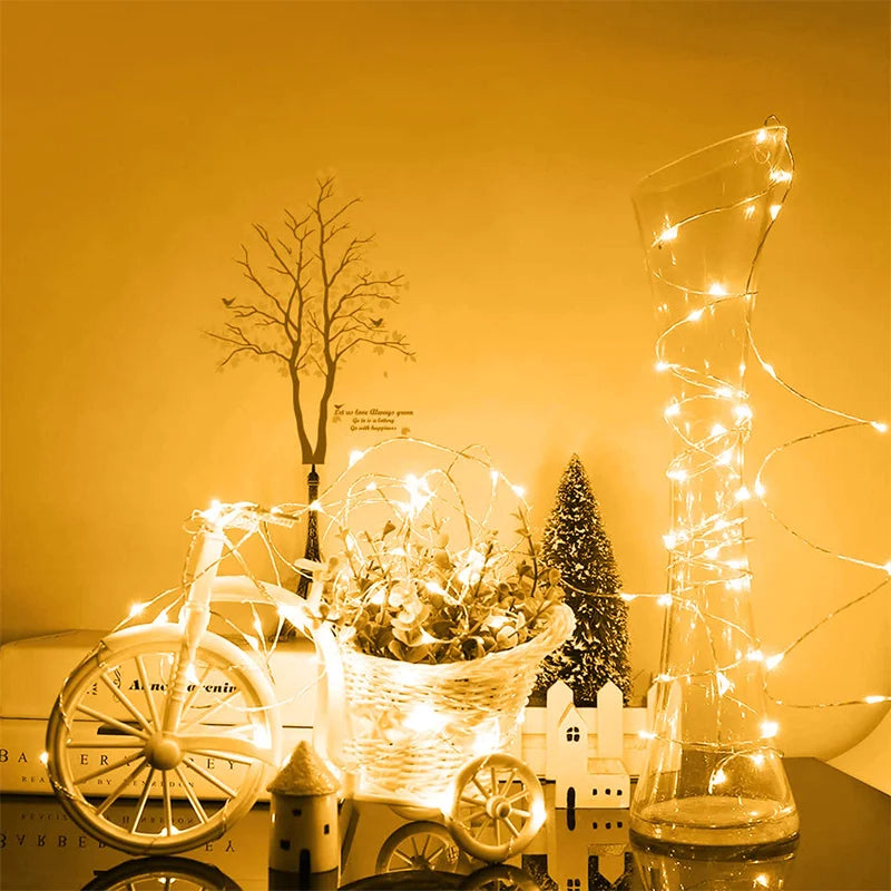 7m/12m/22m/32m Solar LED Fairy String Light Outdoor Waterproof 8Modes Street Garland for Party Wedding Christmas Decoration Lamp