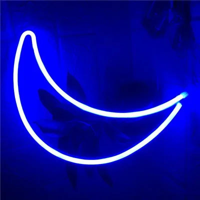 Christmas Led Neon Light Sign Moon Star Night Light Xmas Wedding Party Holiday Kids gift Room Home Fariy Decorations Neon Lamp