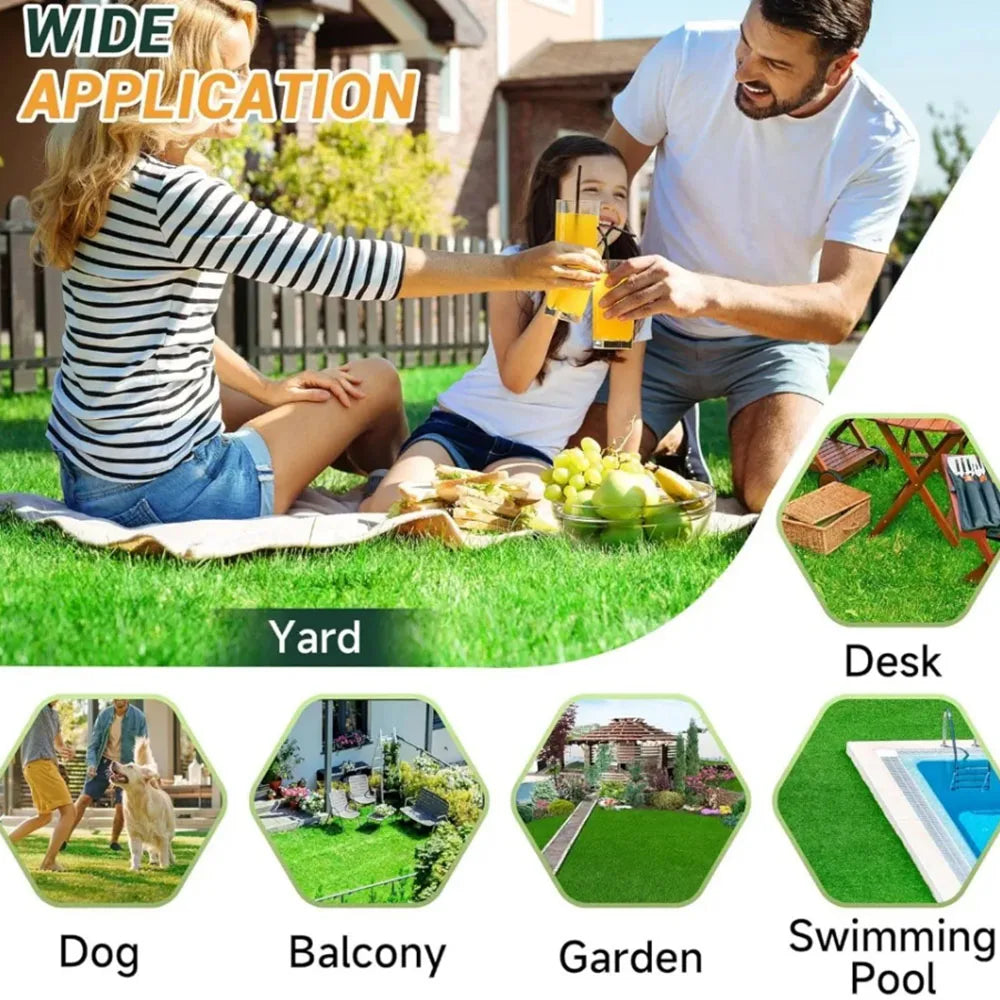 1PC Aritificial Realistic Grass Pad Simulation Pet Lawn Mats Thick Synthetic Fake Mat For Outdoor Garden Patio Landscape Dog Pet