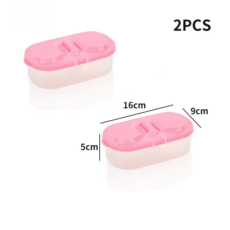 Double-layer Multifunctional pantry refrigerator Mini Fruit storage box Easy To Carry At Home And Travel Kitchen Accessories