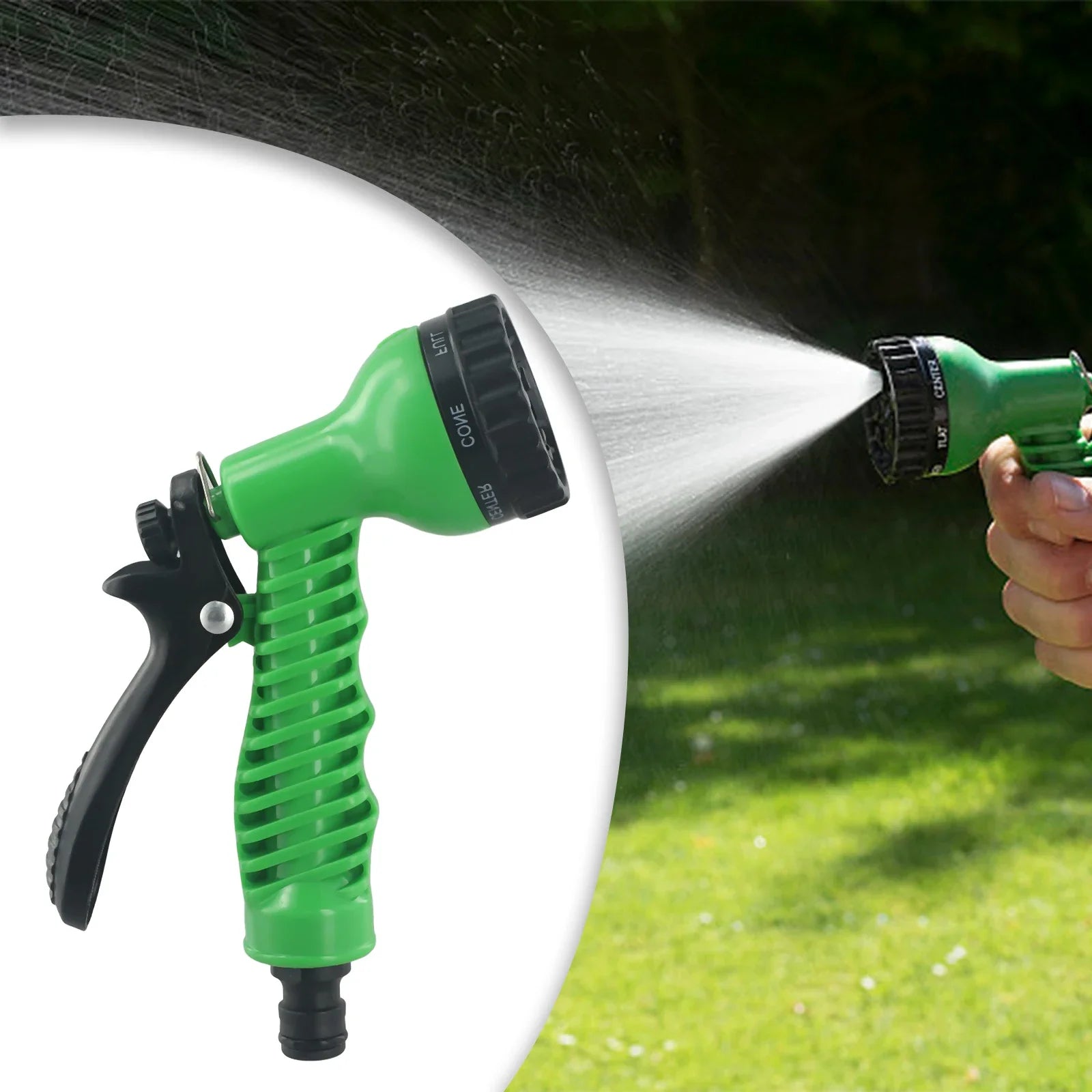 Garden Hose Spray Attachment Hozelock Nozzle Garden Water 7 Multi Sprays Car Cleaning And Gardening Hose Sprinkler High Quality