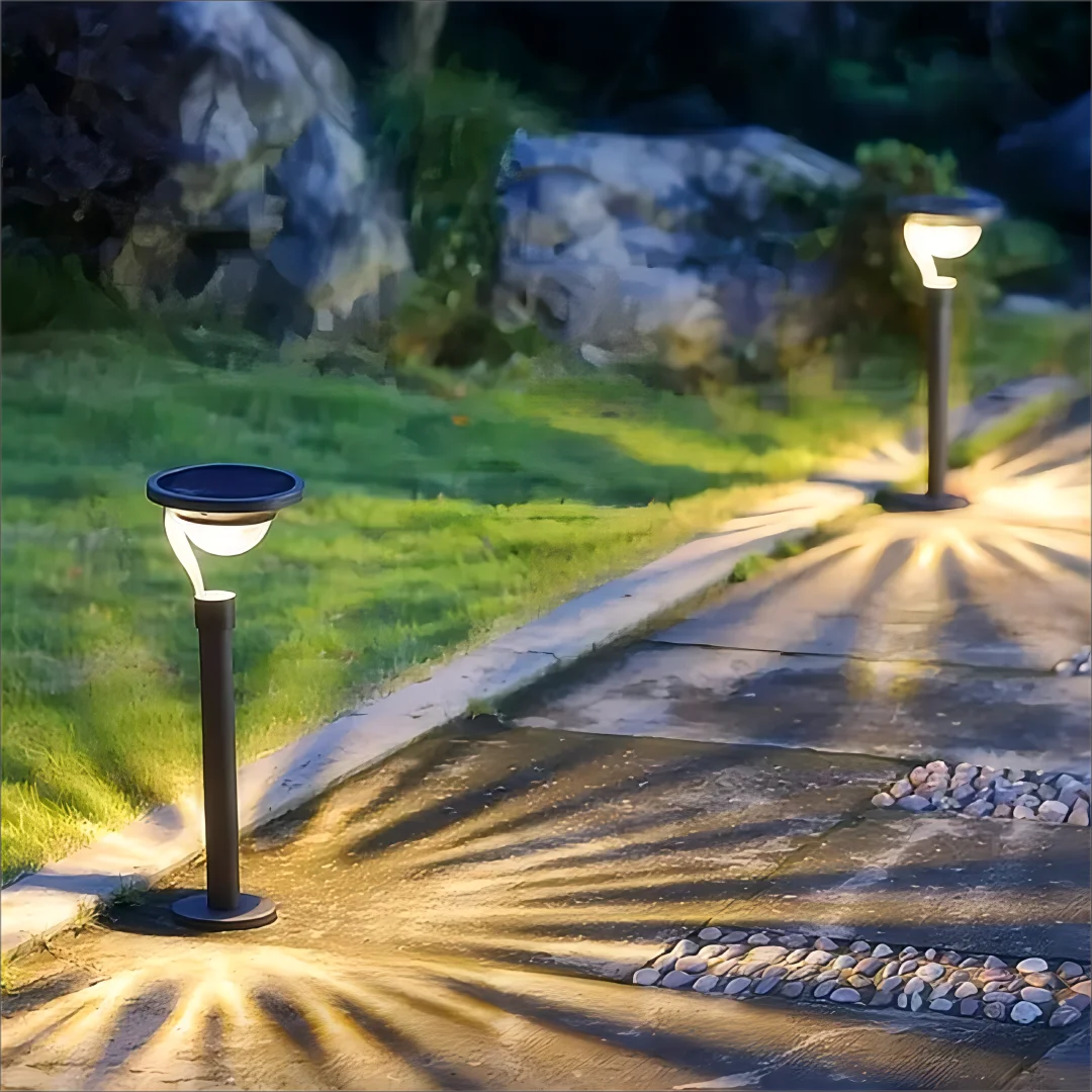 1pc Solar Energy Saving Lamp Super Bright Solar Lawn Lamp Waterproof Household Garden Villa Courtyard LED Solar Lamp