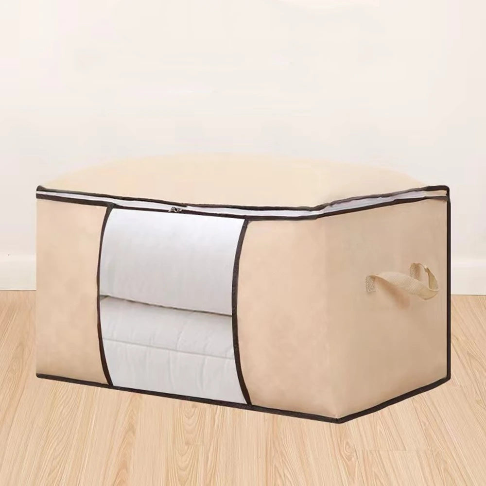 Quilt Storage Bag Large Capacity Moisture Dust Proof Clothes Organizer Duvet Blanket Sorting Bags Moving Wardrobe Storage Box