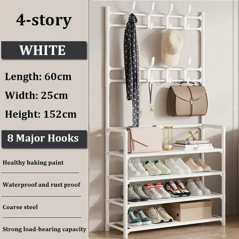 Multi-ayer Shoe Rack DIY Organizer Clothes Storage Organizer Clothes Hat Hangers Shoe Rack Living Room Bedroom Storage Shelf