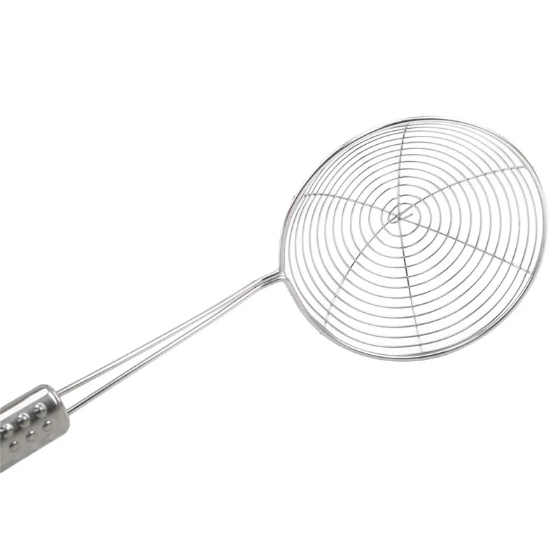 Stainless Steel Skimmer Solid Spider Strainer Ladle Stainless Steel Kitchen Utensil Tool French Fries Fish Frying Utensil