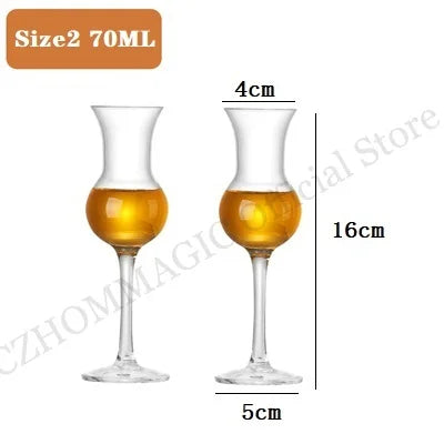 2PCS Whisky Copita Nosing Glass Britain Professional Bartender Tasting Home Bar Chivas Brandy Whiskey Crystal Goblet Wine Glass