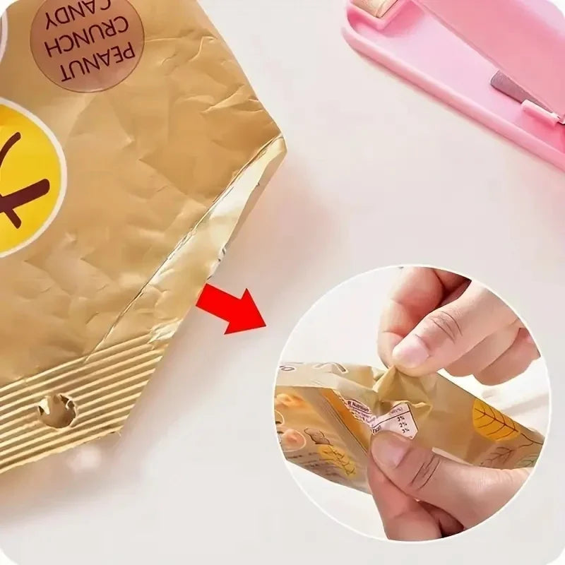 Mini Heat Bag Sealing Machine Package Sealer Bags Thermal Plastic Food Bag Closure Portable Sealer Packing Kitchen Accessories