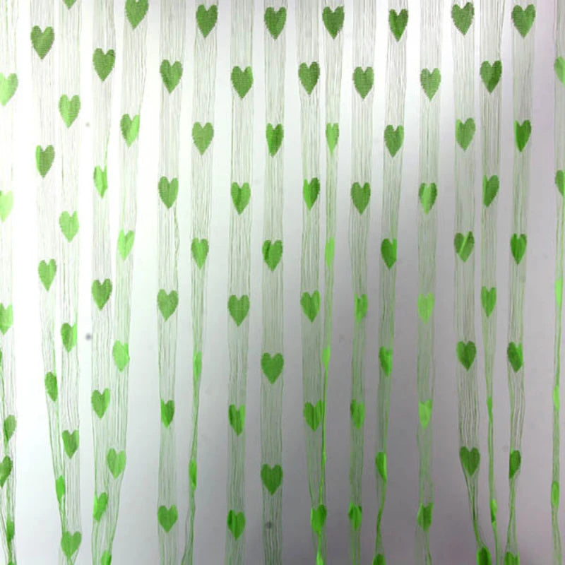 Line Heart Decor Curtains Novelty  Window Living Room Curtain Divider String Home Decorations Curtain  Tassel Door