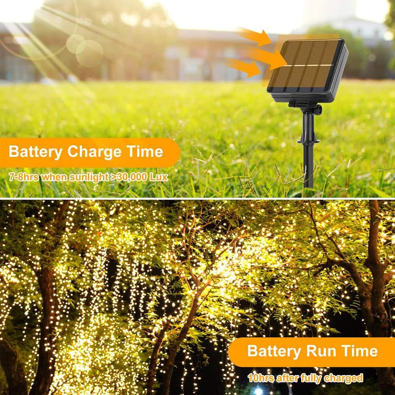 7M/12M/22M/32M Solar Light Outdoor Garden Fairy String Light Led Twinkle Waterproof Lamp for Christmas Patio Tree Party