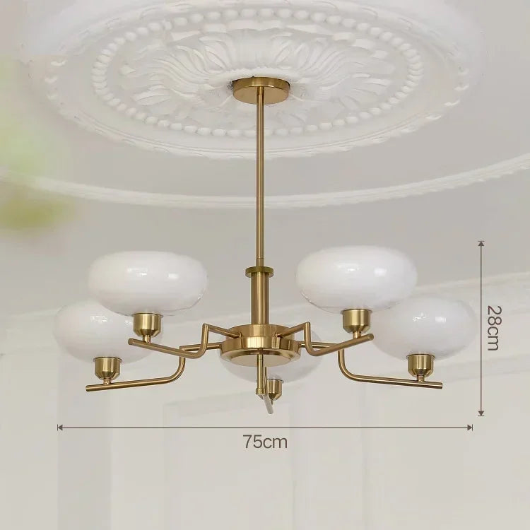 French Bauhaus Medieval Ceiling Lamp Creative Bedroom Chandelier for Study Room Living Room Designer Nordic Retro Lamp