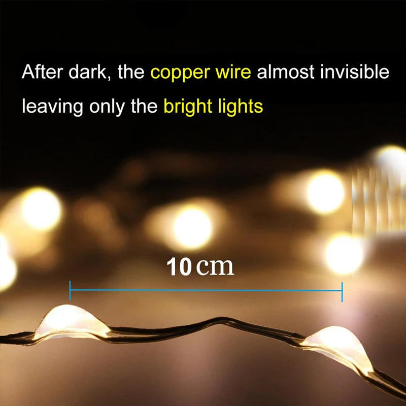 7M/12M/22M/32M Solar Light Outdoor Garden Fairy String Light Led Twinkle Waterproof Lamp for Christmas Patio Tree Party