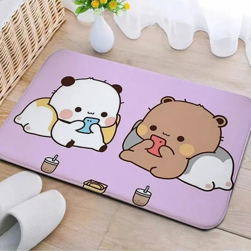 Entrance Mat Bubu and Dudu Kitchen Carpet Hallway Living Room Doormat Entrance Door Mats Decor Aesthetic Bathroom Bedroom Rug