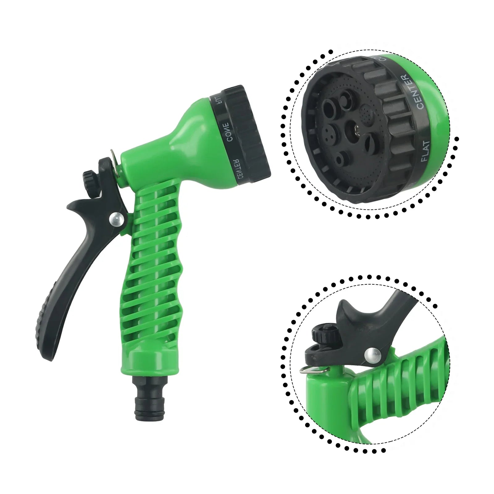 Garden Hose Spray Attachment Hozelock Nozzle Garden Water 7 Multi Sprays Car Cleaning And Gardening Hose Sprinkler High Quality