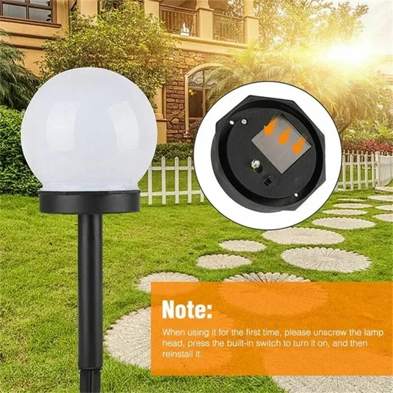 1/3/6/9PC Solar Powered LED Bulb Lamp Energy Light Waterproof Outdoor Garden Light Street Solar Panel Ball Lights Lawn Yard Lamp