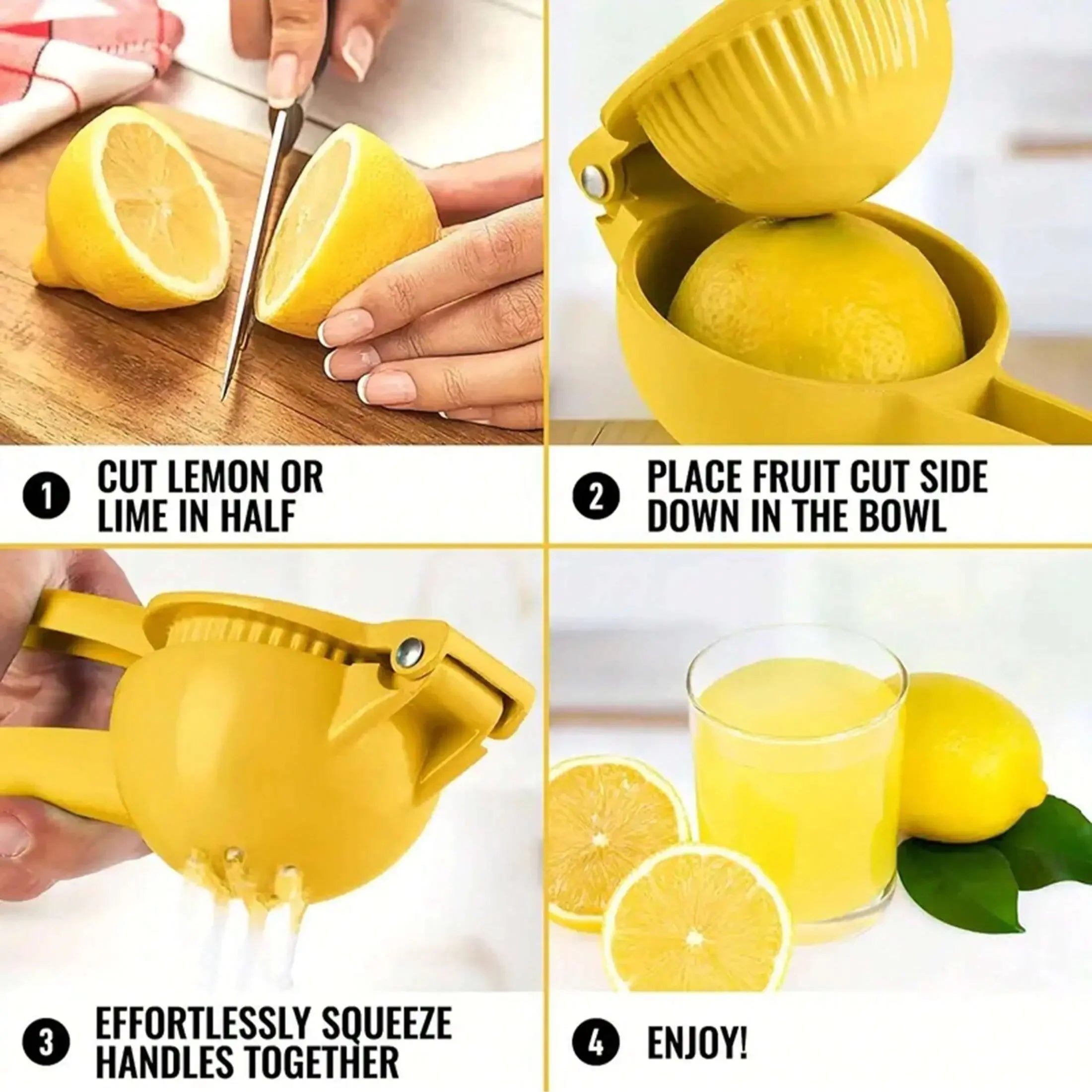 1pc, Multifunctional Citrus Juicer - Manual Hand Squeezer for Lemon, Orange, Grape - Kitchen Gadget for Easy Juicing