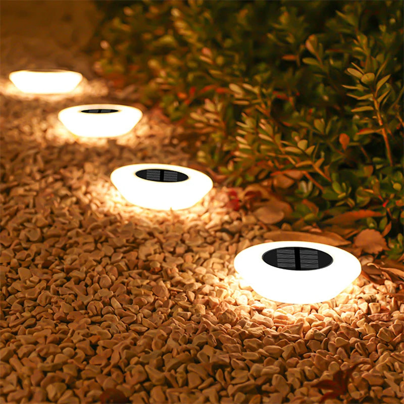 Solar Ground Lights, 14LEDs Waterproof Outdoor Landscape Lighting, LED Lawn Lamp, for Garden Pathway Yard Deck Christmas Decor