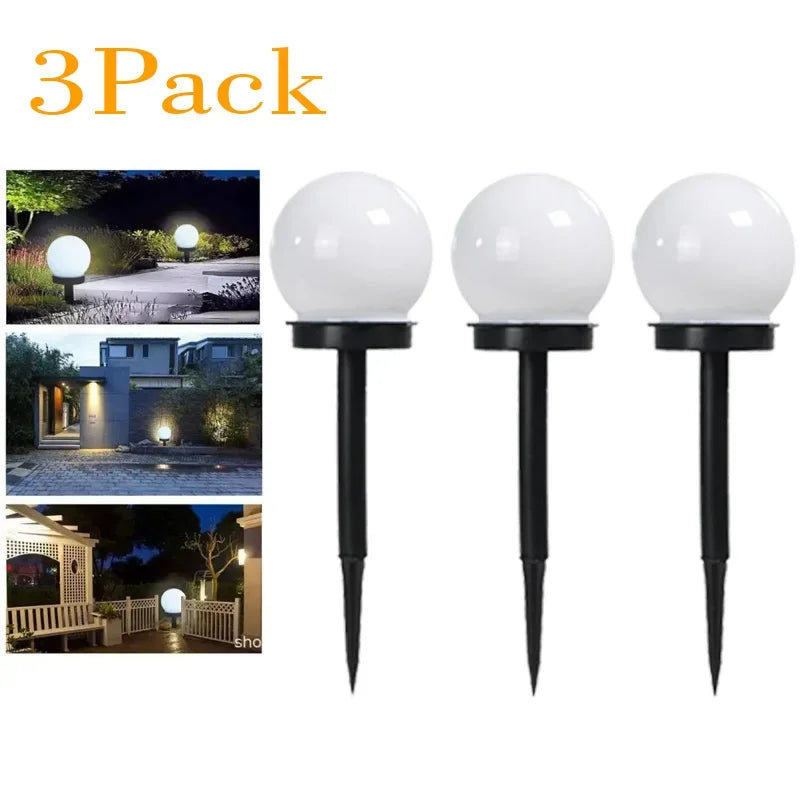 1/3/6/9PC Solar Powered LED Bulb Lamp Energy Light Waterproof Outdoor Garden Light Street Solar Panel Ball Lights Lawn Yard Lamp