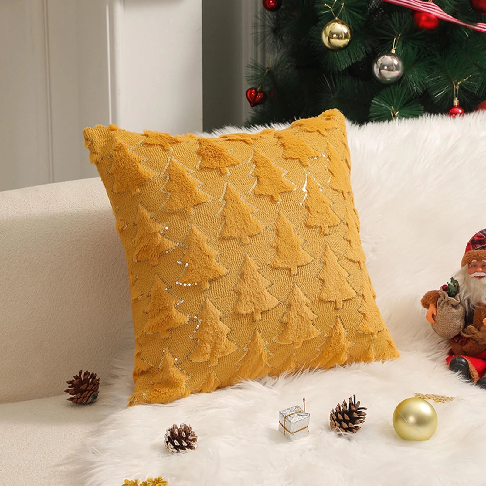 1pc 45*45cm Autumn Pumpkin Cushion Cover Pillow Cover Thanksgiving Decor Pillowcase Christmas Home Pillowcase for Couch Pillow