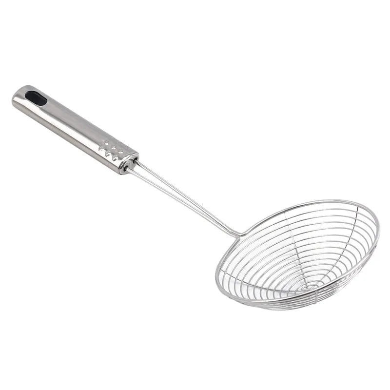 Stainless Steel Skimmer Solid Spider Strainer Ladle Stainless Steel Kitchen Utensil Tool French Fries Fish Frying Utensil