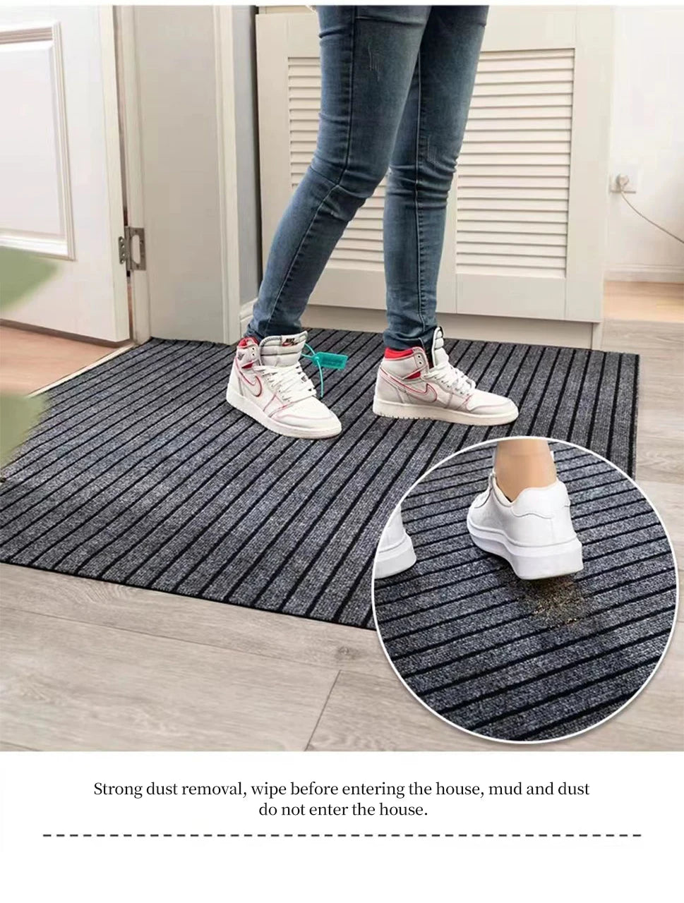 Anti Slip Kitchen Mat Floor Carpet Full Coverage DIY Absorb Oil Kitchen Doormat Long Hallway Runner Rug Entrance Easy To Clean