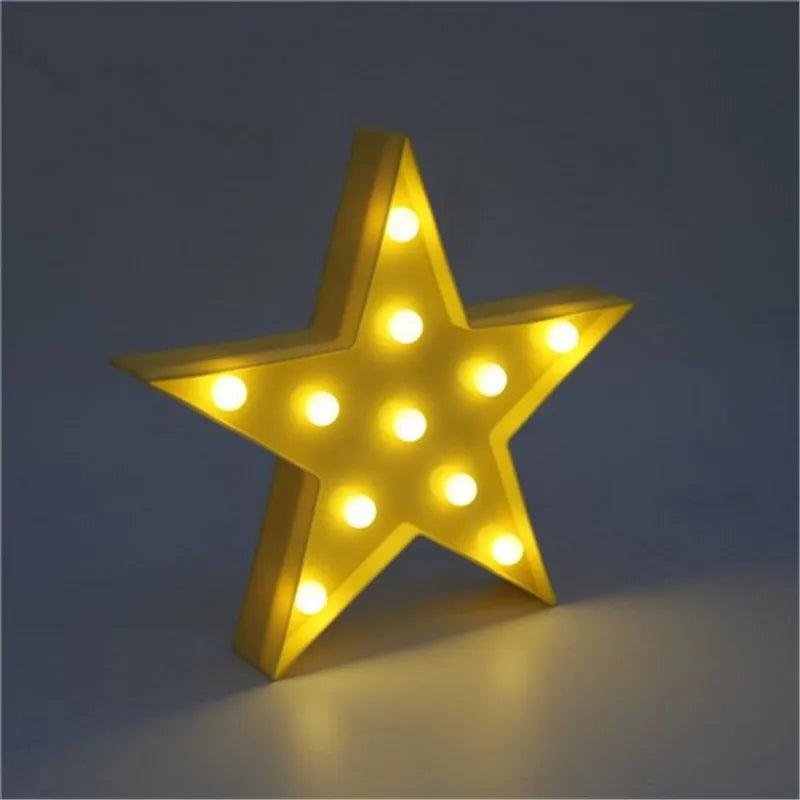 Rainbow Star Cloud Moon LED Night Light Battery Powered Wall Hanging Lamps Warm White Marquee Sign for Bedroom Nursery Decor